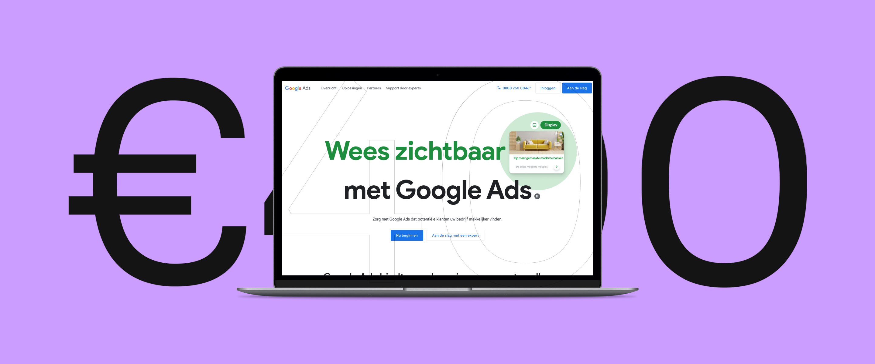 Start met adverteren en ontvang €400 Google Ads-tegoed.